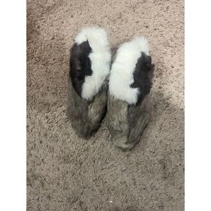 Rabbit Fur Handmade Slippers Real Fur